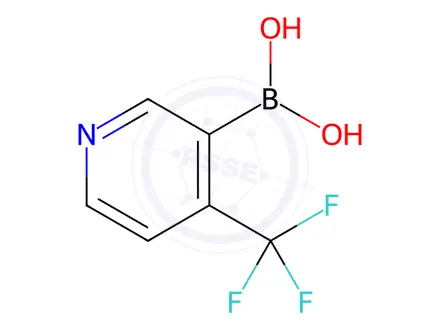 Chemical structure of (4-(Trifluoromethyl)pyridin-3-yl)boronic acid