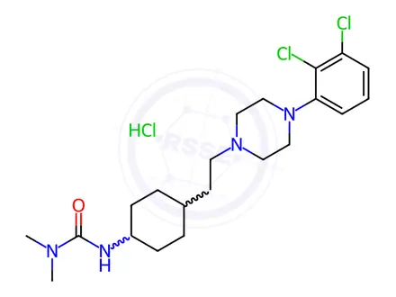Chemical structure of Cariprazine Hydrochloride