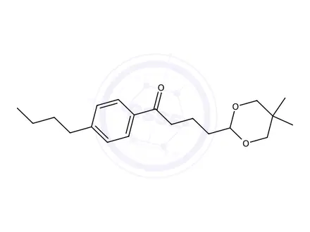 Chemical structure of 1-(4-Butylphenyl)-4-(5,5-dimethyl-1,3-dioxan-2-yl)butan-1-one