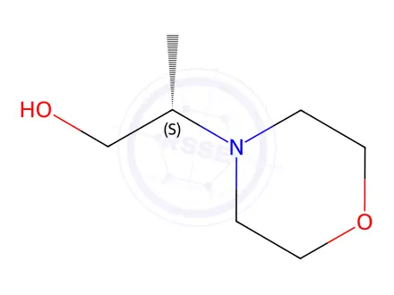 Chemical structure of (2S)-2-(morpholin-4-yl)propan-1-ol