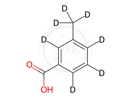 Chemical structure of m-Toluic D7 Acid