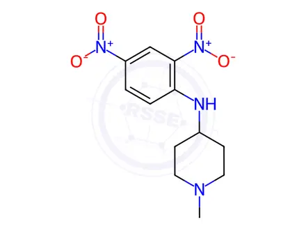 Chemical structure of N-(2,4-dinitrophenyl)-1-methylpiperidin-4-amine