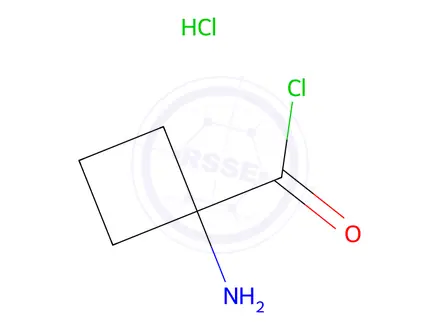 Chemical structure of 1-Aminocyclobutane-1-carbonyl chloride hydrochloride