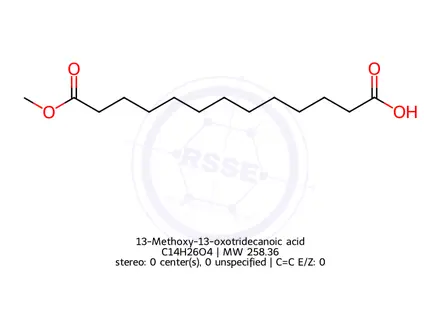 Chemical structure of 13-Methoxy-13-oxotridecanoic acid