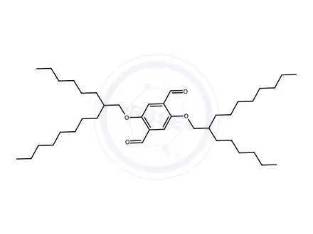 Chemical structure of 2,5-Bis((2-hexyldecyl)oxy)terephthalaldehyde
