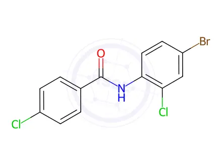 Chemical structure of N-(4-Bromo-2-chlorophenyl)-4-chlorobenzamide