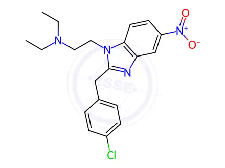 Chemical structure of Clonitazene