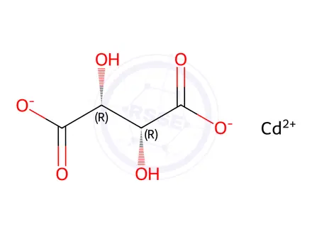 Chemical structure of cadmium [R-(R*,R*)]-tartrate