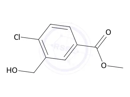 Chemical structure of Methyl 4-chloro-3-(hydroxymethyl)benzoate