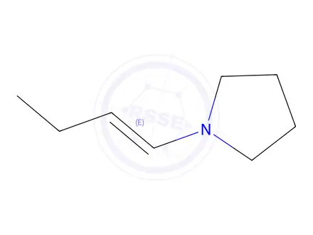 Chemical structure of (E)-1-(but-1-en-1-yl)pyrrolidine