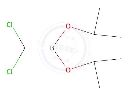 Chemical structure of 2-(Dichloromethyl)-4,4,5,5-tetramethyl-1,3,2-dioxaborolane