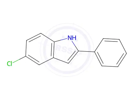 Chemical structure of 5-Chloro-2-phenyl-1H-indole