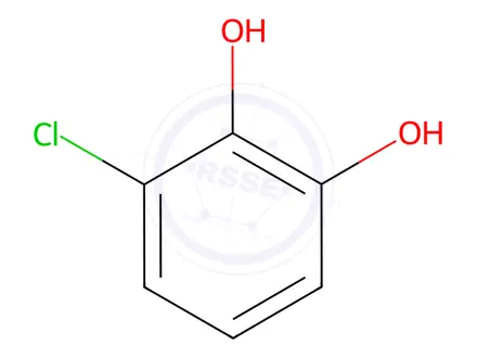 Chemical structure of 3-chlorocatechol