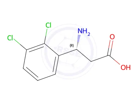 Chemical structure of (R)-3-Amino-3-(2,3-dichloro-phenyl)-propionic acid