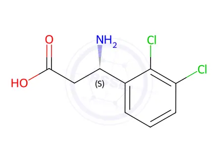 Chemical structure of (S)-3-Amino-3-(2,3-dichlorophenyl)propionic Acid
