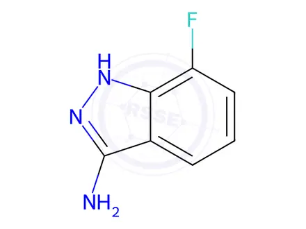 Chemical structure of 7-Fluoro-1H-indazol-3-amine