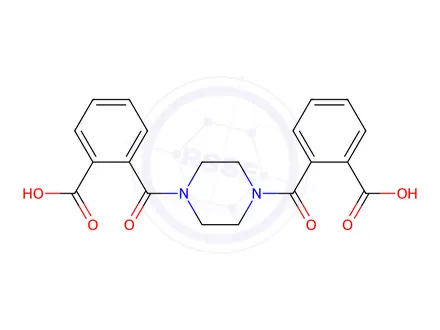 Chemical structure of 2,2'-(Piperazine-1,4-dicarbonyl)dibenzoic acid