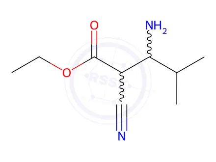 Chemical structure of Ethyl 3-amino-2-cyano-4-methylpentanoate