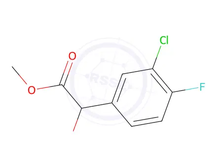 Chemical structure of Methyl 2-(3-chloro-4-fluorophenyl)-2-hydroxyacetate