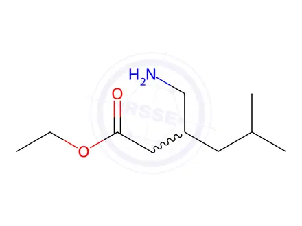 Chemical structure of Ethyl 3-(aminomethyl)-5-methylhexanoate