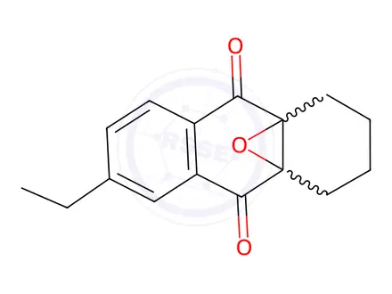 Chemical structure of 5-ethyl-15-oxatetracyclo[8.4.1.0^{1,10}.0^{3,8}]pentadeca-3(8),4,6-triene-2,9-dione