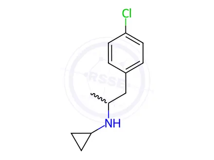Chemical structure of N-(1-(4-chlorophenyl)propan-2-yl)cyclopropanamine
