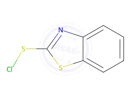 Chemical structure of 2-Benzothiazolesulfenylchloride(6CI,8CI,9CI)