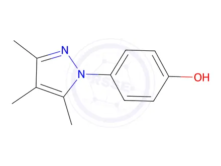 Chemical structure of 4-(3,4,5-Trimethyl-1h-pyrazol-1-yl)phenol
