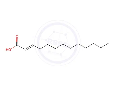 Chemical structure of 2-Tridecenoic acid, (Z)-