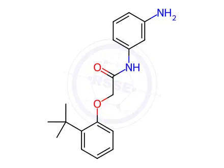 Chemical structure of N-(3-Aminophenyl)-2-[2-(tert-butyl)phenoxy]-acetamide