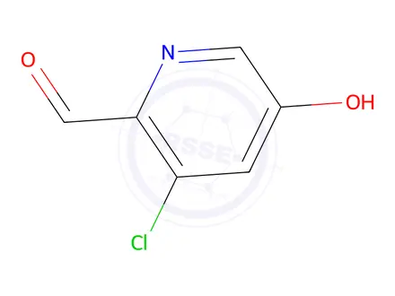 Chemical structure of 3-chloro-5-hydroxypyridine-2-carbaldehyde