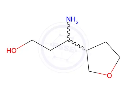 Chemical structure of 3-Amino-3-(tetrahydrofuran-3-yl)propan-1-ol