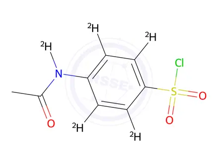 Chemical structure of 4-(Acetylamino)benzenesulfonyl-d