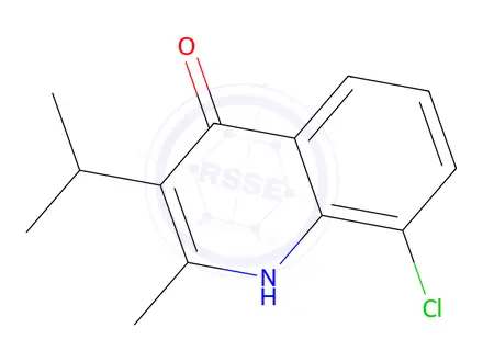 Chemical structure of 8-Chloro-3-isopropyl-2-methylquinolin-4-ol