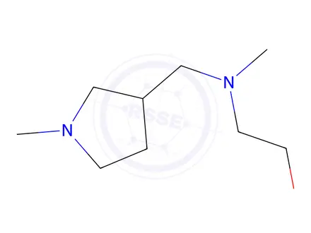 Chemical structure of 2-(Methyl((1-methylpyrrolidin-3-yl)methyl)amino)ethanol