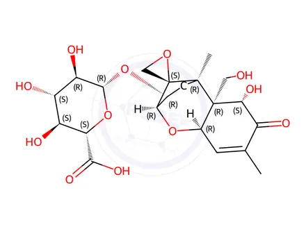 Chemical structure of Deoxynivalenol 3-Glucuronide