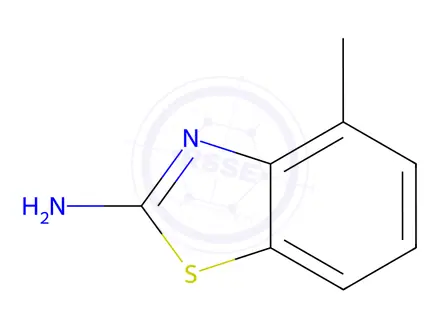 Chemical structure of 2-Amino-4-methylbenzothiazole