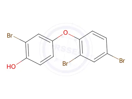 Chemical structure of 2-bromo-4-(2,4-dibromophenoxy)-Phenol