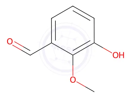 Chemical structure of 3-Hydroxy-2-methoxybenzaldehyde