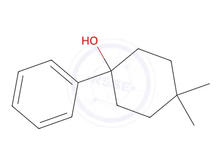 Chemical structure of 4,4-Dimethyl-1-phenylcyclohexan-1-ol