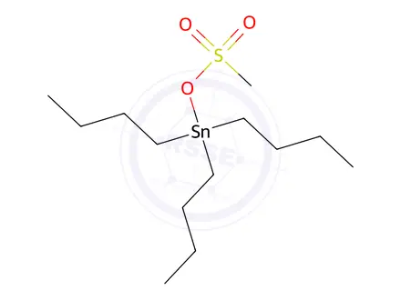 Chemical structure of tributylstannyl methanesulfonate
