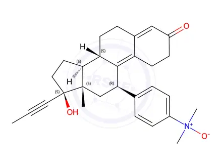 Chemical structure of Mifepristone Impurity 4