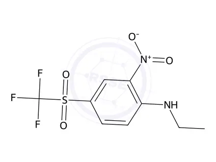 Chemical structure of N-Ethyl-2-nitro-4-trifluoromethanesulfonylaniline