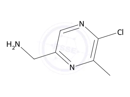 Chemical structure of (5-chloro-6-methyl-pyrazin-2-yl)methanamine