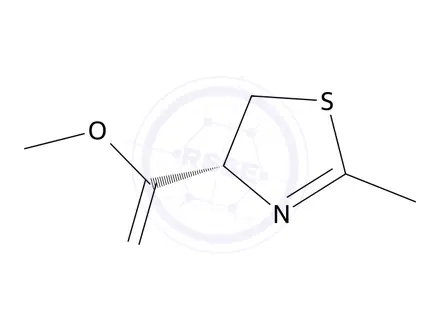 Chemical structure of Methyl (4R)-4,5-dihydro-2-methyl-4-thiazolecarboxylate