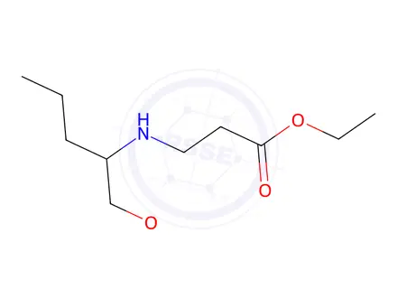 Chemical structure of 3-(1-methoxymethyl-butylamino)-propionic acid ethyl ester