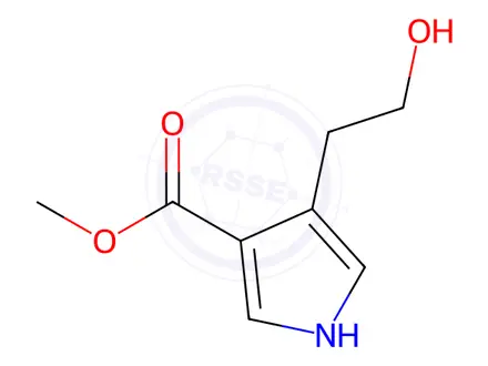 Chemical structure of Methyl 4-(2-hydroxyethyl)-1H-pyrrole-3-carboxylate