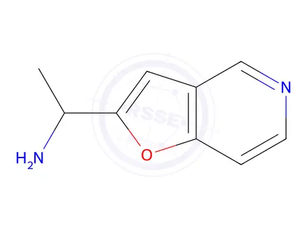 Chemical structure of 1-{furo[3,2-c]pyridin-2-yl}ethan-1-amine