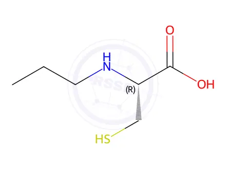Chemical structure of Cysteine, N-propyl-(9CI)
