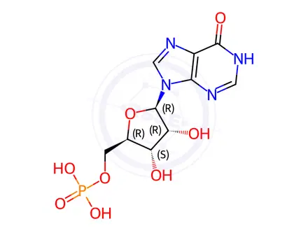 Chemical structure of 5'-Inosinic acid